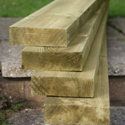 10ft timber gravel board