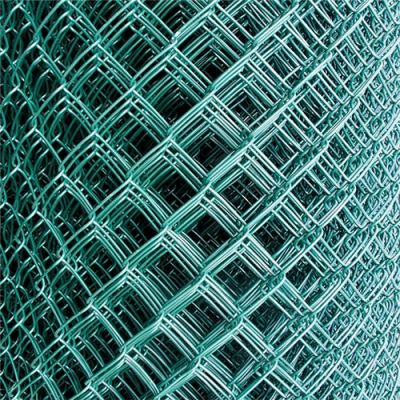 2750mm Galvanised Green Chain Link (50 x 3.5mm Mesh) - 12.5m Roll - Includes Line Wire