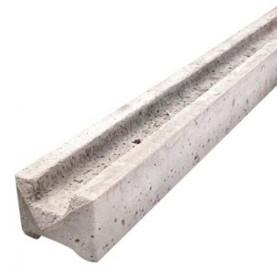 Concrete slotted inter post