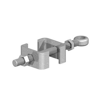 Galv Field Gate Adjustable Bottom Fitting for 19mm Pin Loose