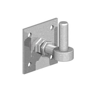 Galv Field Gate Hook on 100mm Plate 19mm Pin Loose