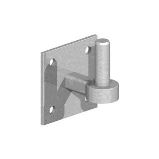 Field Gate Hook on 100mm Plate Galv 19mm Pin Loose