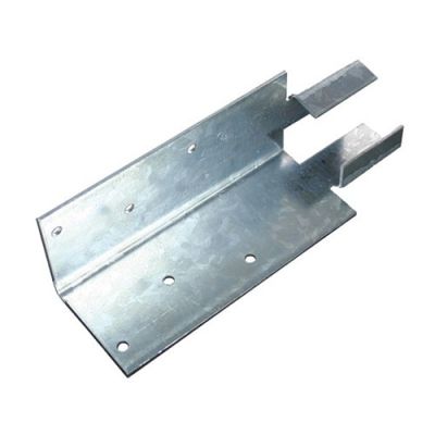 Mortice Adaptor Bracket for Concrete Posts - Galvanised Steel