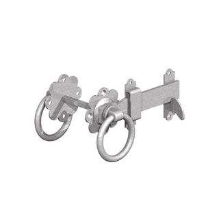 Galv 7" (180mm) Plain Ring Handled Gate Latches - PREPACKED